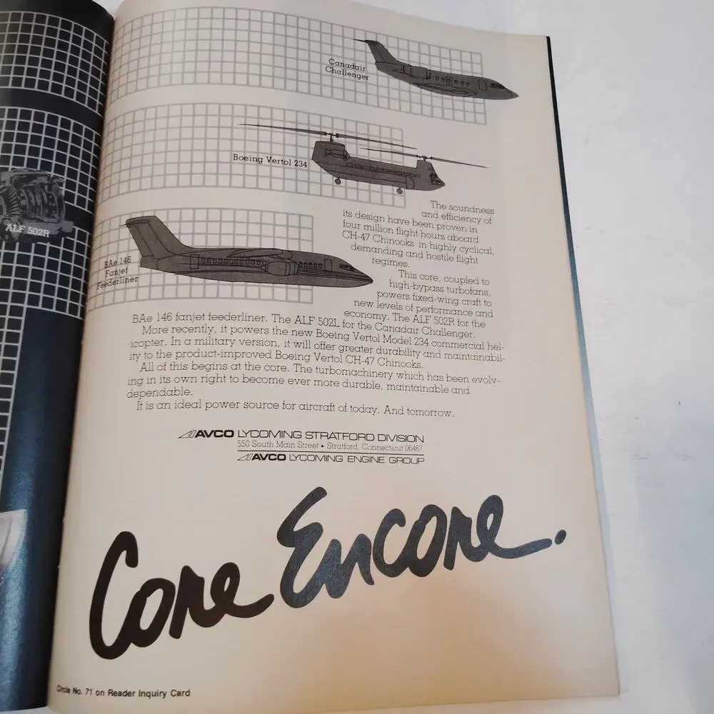 Air Transport World Magazine March 1982 - Boeing 757 Rollout & CFM56 Engine